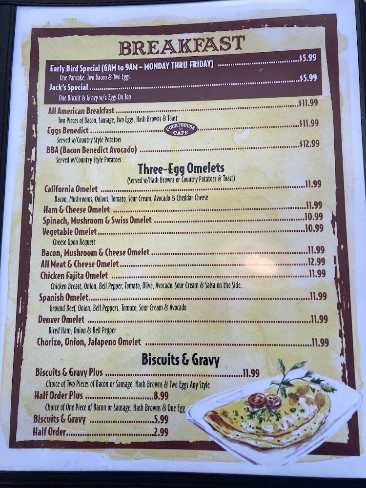 Courthouse Café Menu image 4